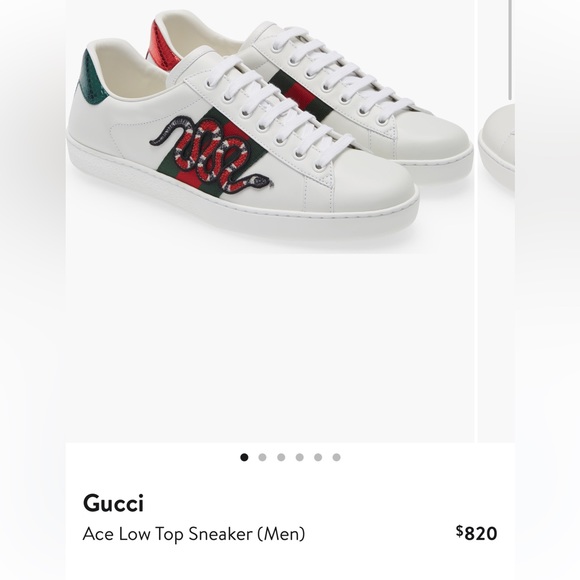 Gucci Other - Gucci Ace Low Top Sneakers KingSnake 🐍